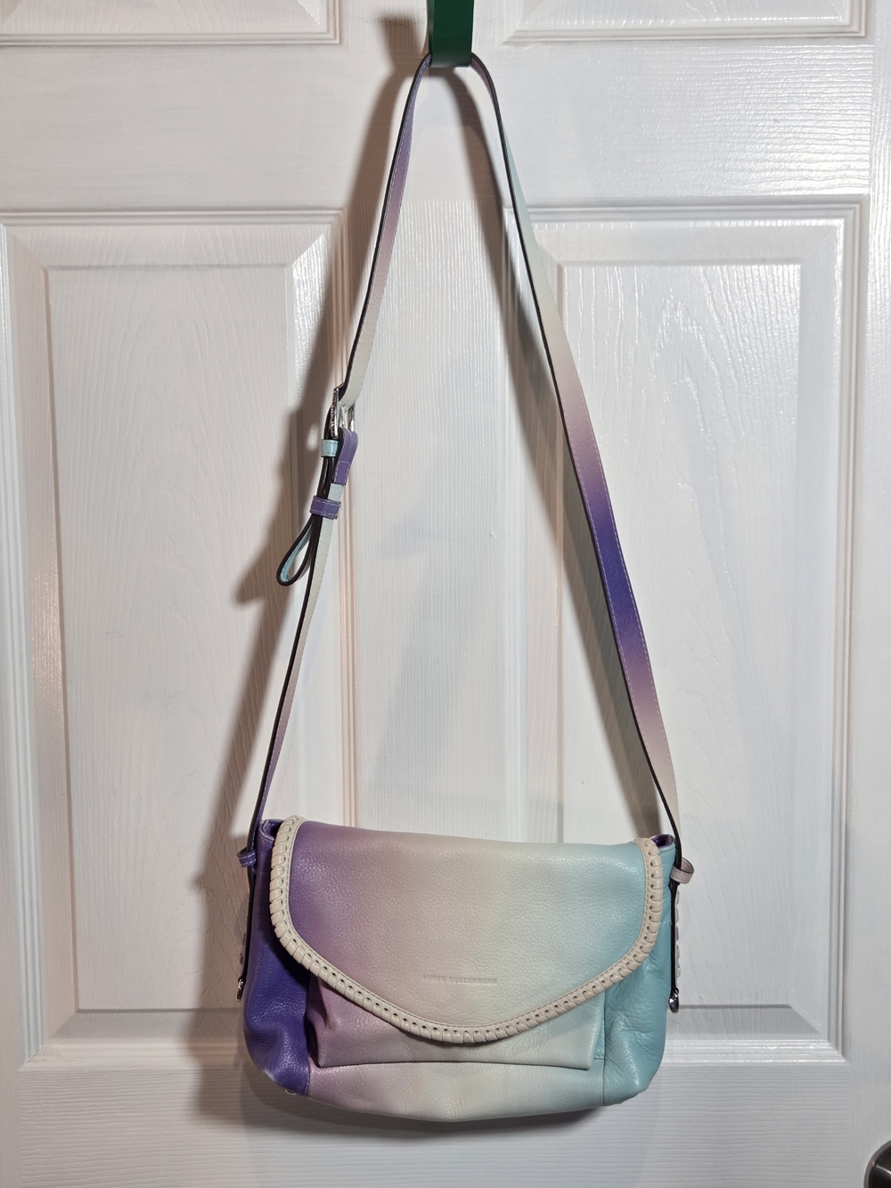 Aimee Kestenberg "All For Love" Pebble Leather Crossbody in Aruba Ombre